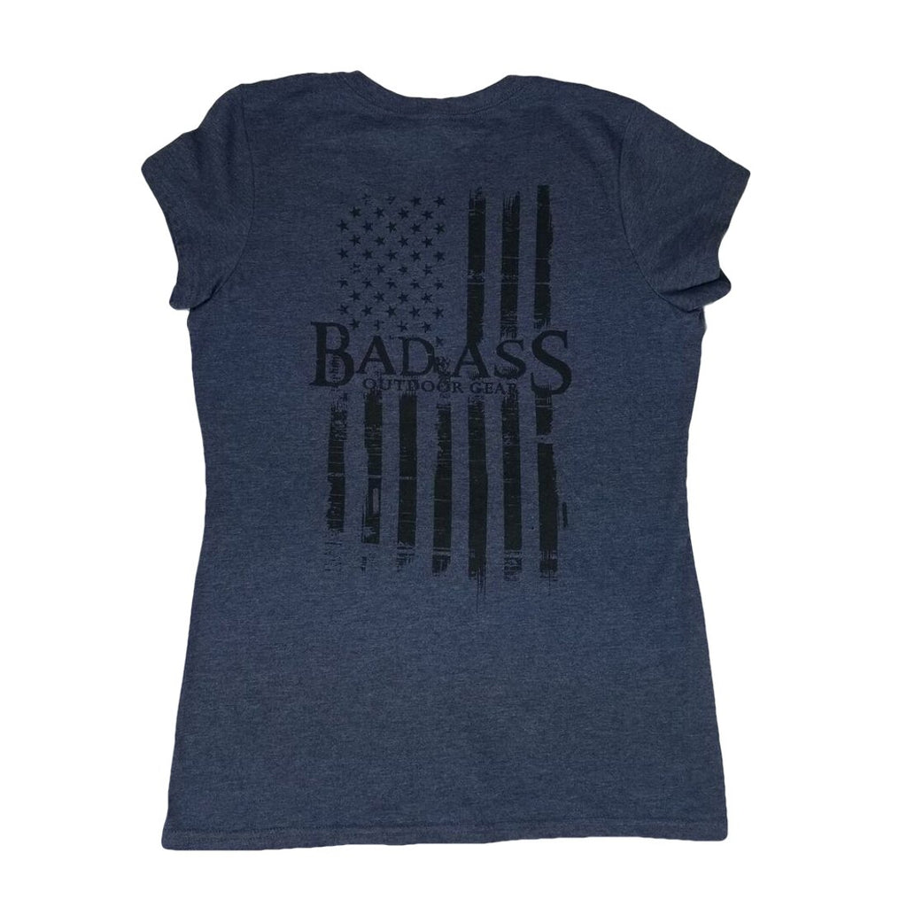 Badass Outdoor Gear Ladies Flag Tee XL