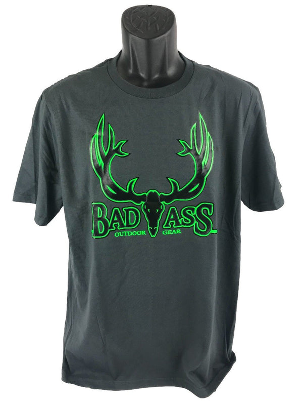 Badass Outdoor Gear Gray & Green Tee