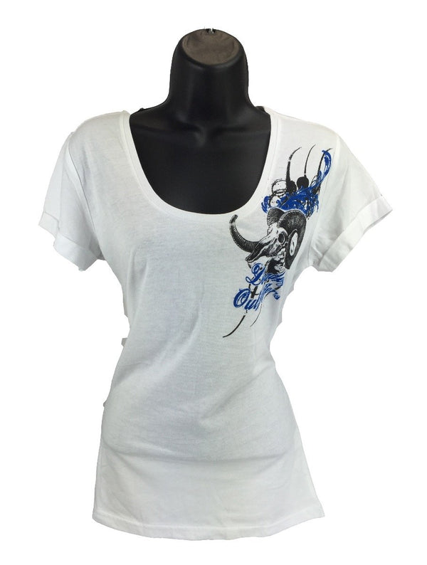 Deadeye Outfitters Ladies Ram Skull Tee