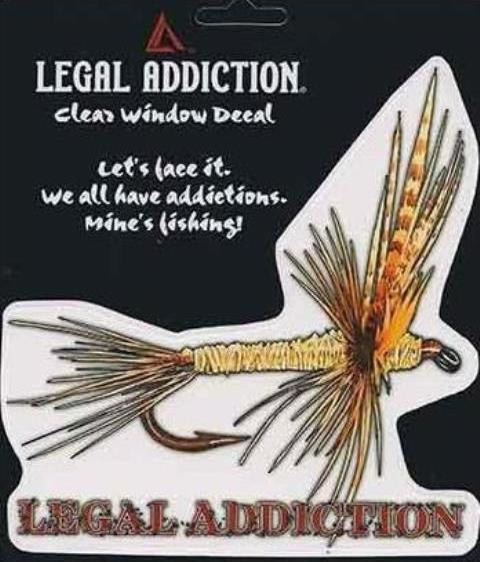 Legal Addiction Fly Fishing Window Decal