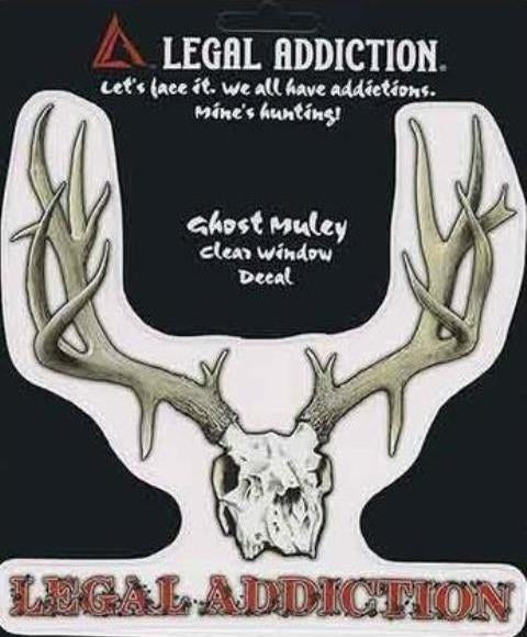 Legal Addiction Muley Window Decal