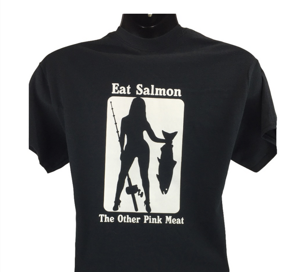 Badass Outdoor Gear Eat Salmon the other Pink Meat Funny T-Shirt