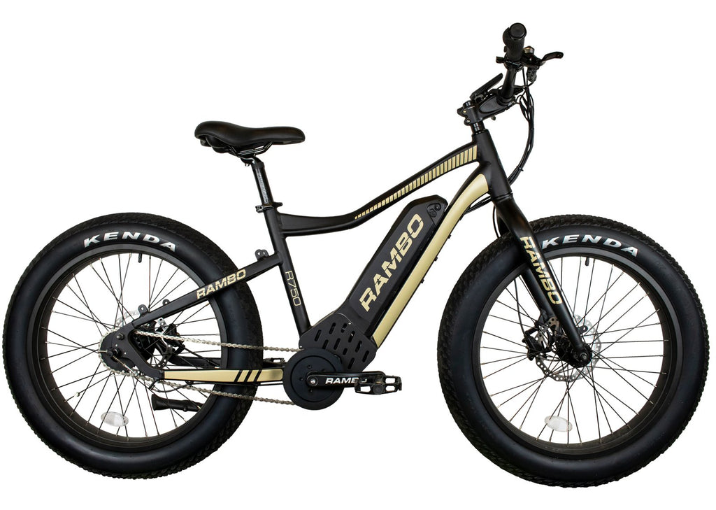 Rambo 750 24" Black and Tan E-Bike
